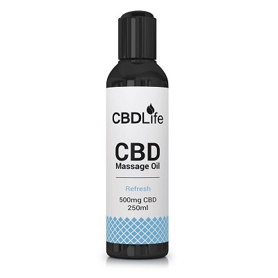 CBD Oil for Pain UK - CBDLife UK 500mg Massage Oil - 250ml Review