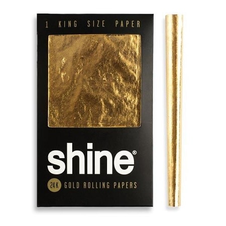Shine® 24K Gold King Size Rolling Paper