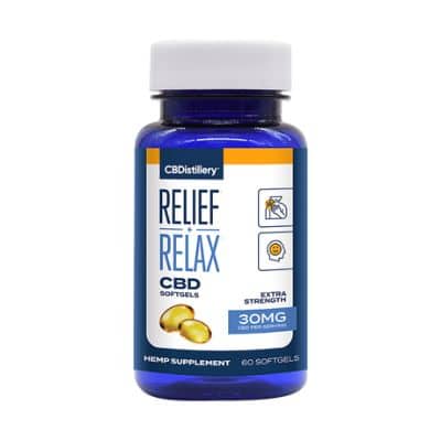 CBDistillery Relax + Relief CBD Softgels